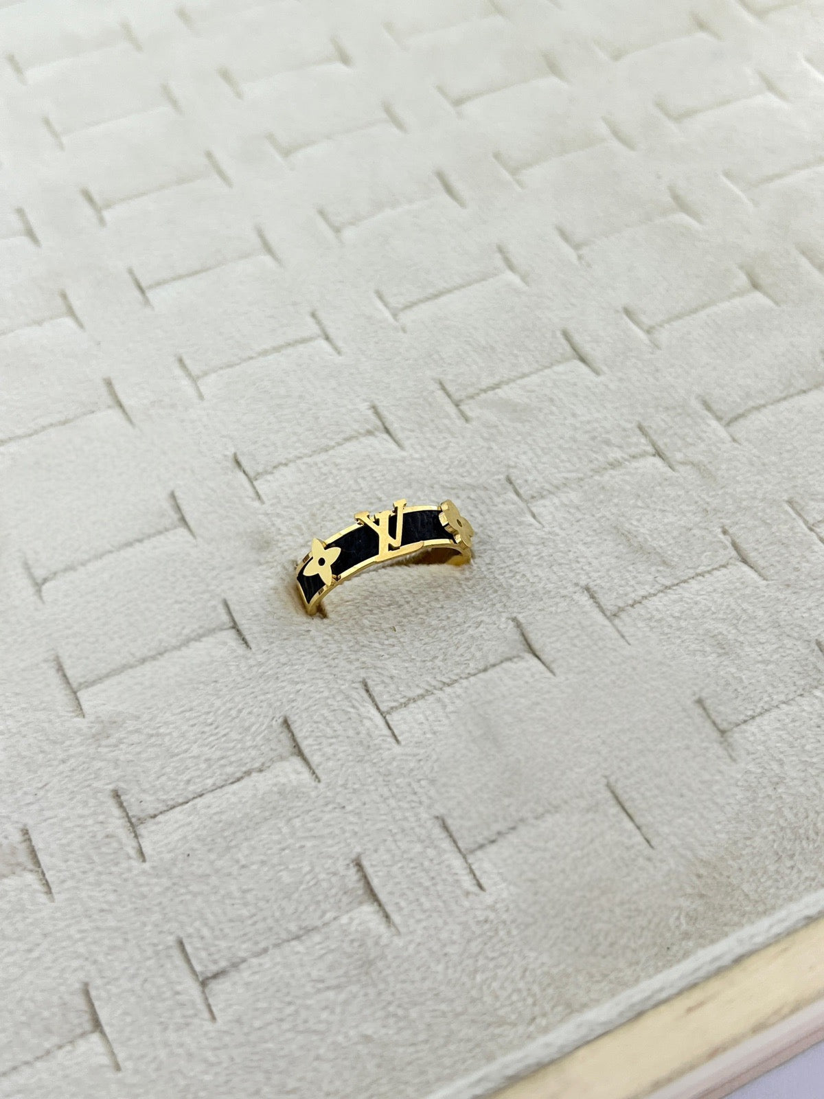 Black LV Ring