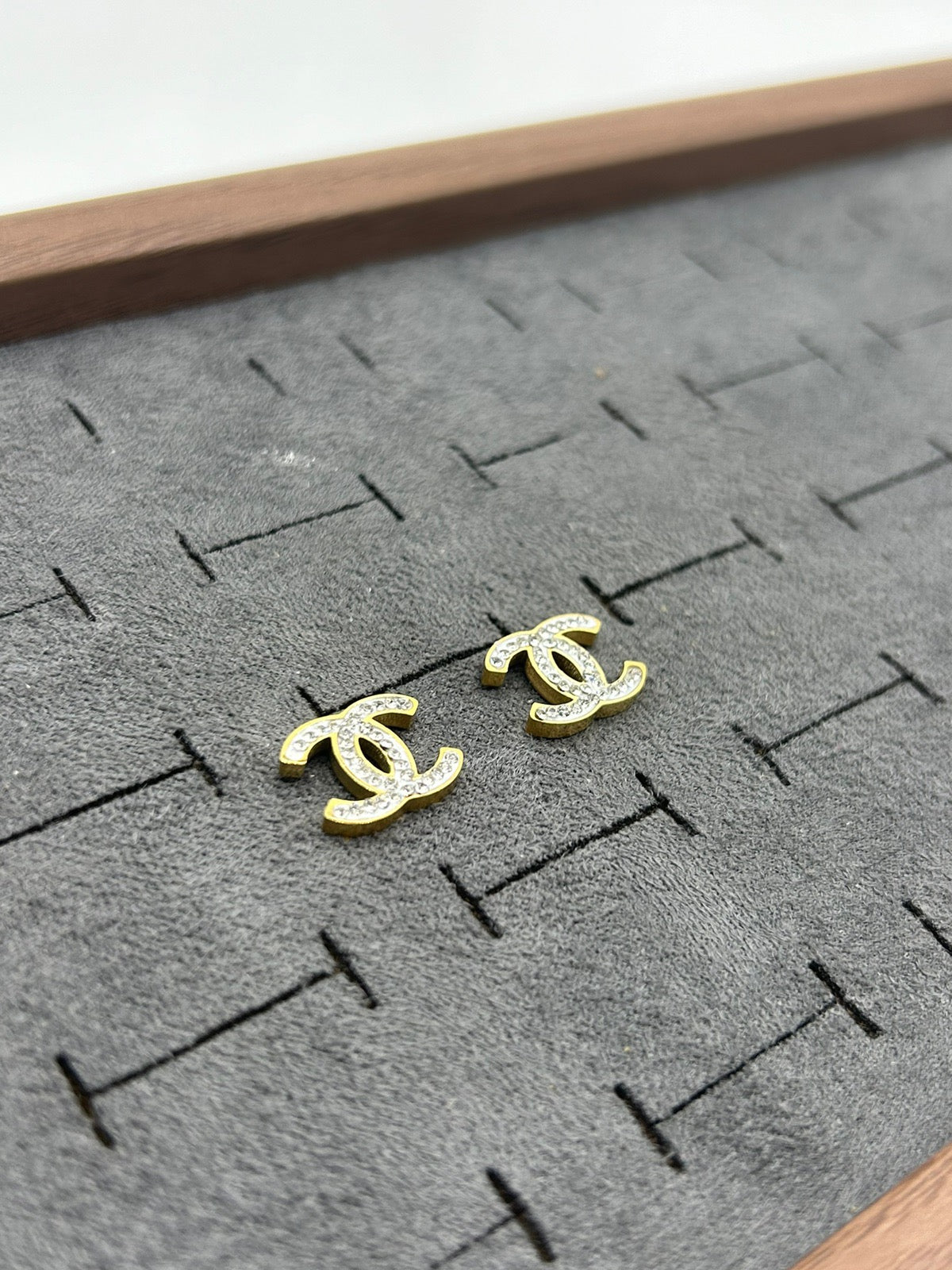 Chanel Logo studs