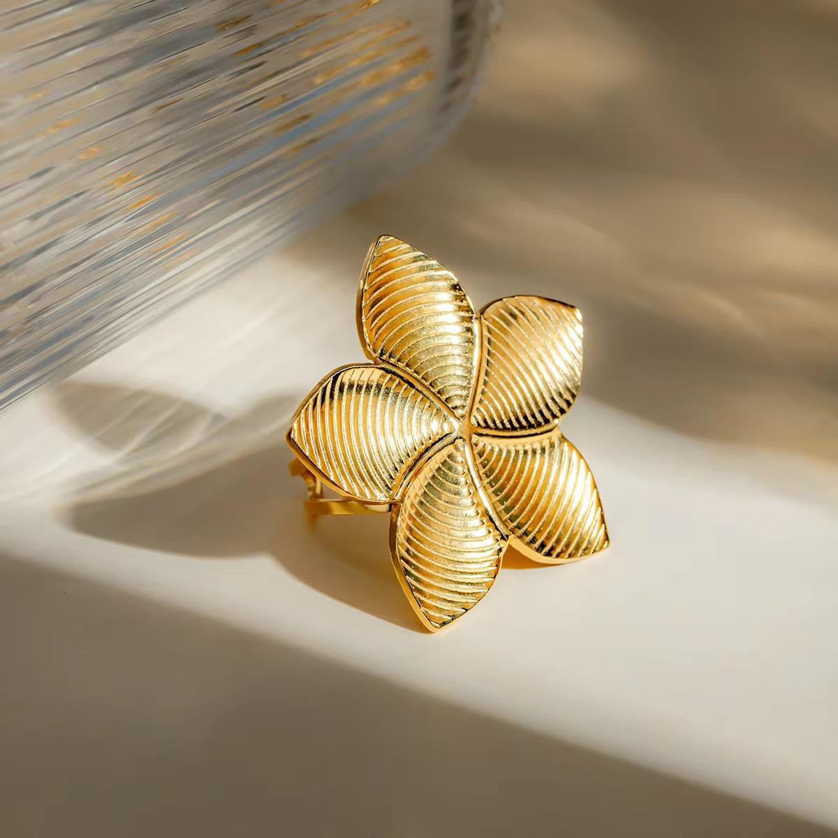 Golden Flower Ring