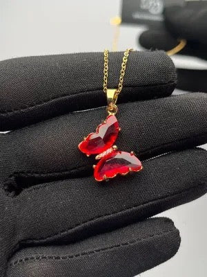 Red Hearted Necklace