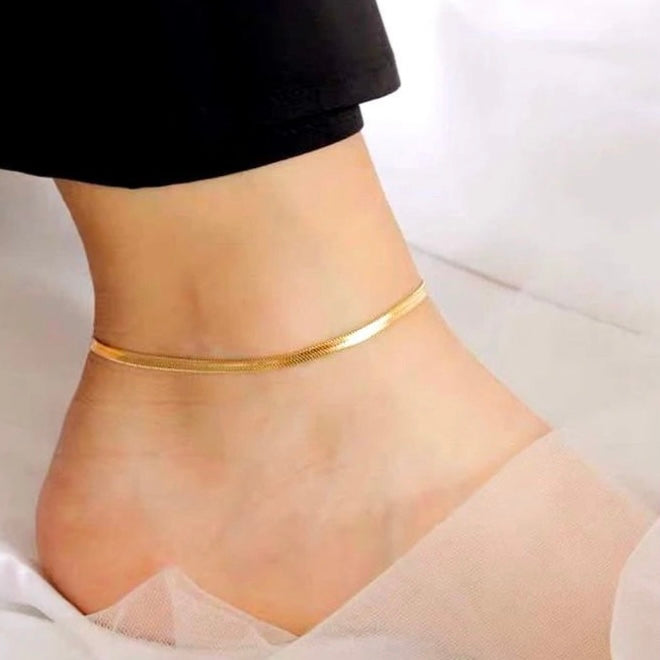 Gold Toned Anklet